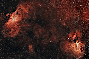 Swan and Eagle Nebulae